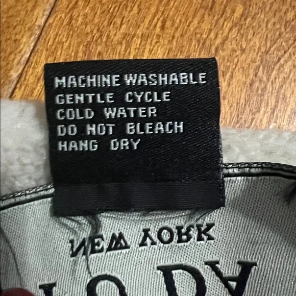 Vintage Y2K FU DA New York Tan Faux Suede Sherpa Lined Jacket Fleece Gorpcore - Picture 8 of 8